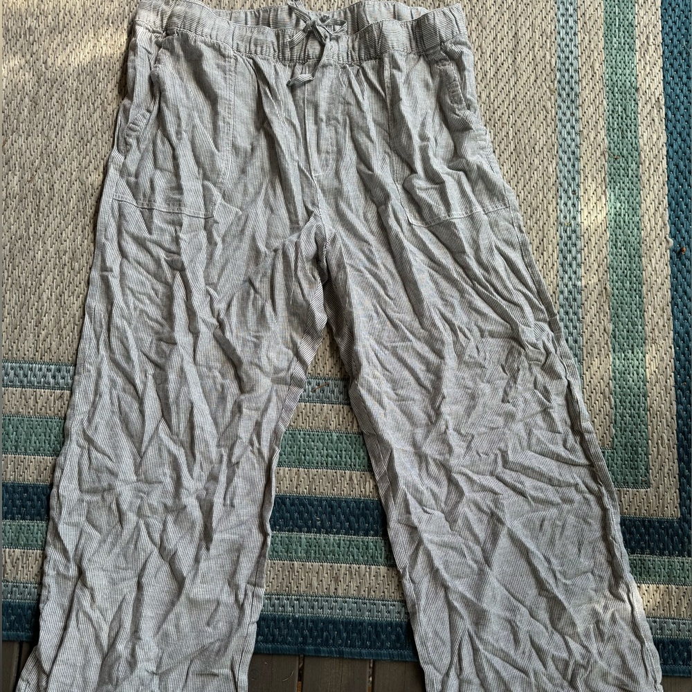 GAP wide leg linen blend pants